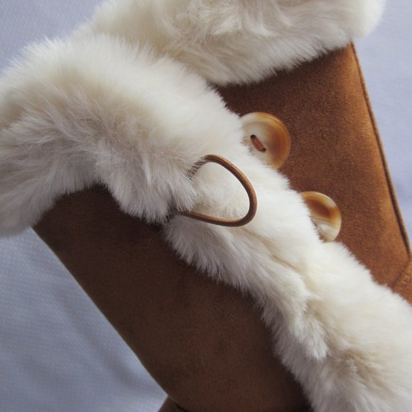 SO SOPHIA BIG GIRLS CHESTNUT WINTER BOOTS (SIZE 6) - Picture 5 of 16